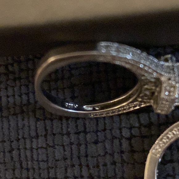 Sterling Silver Wedding Band Set - Picture 6 of 9